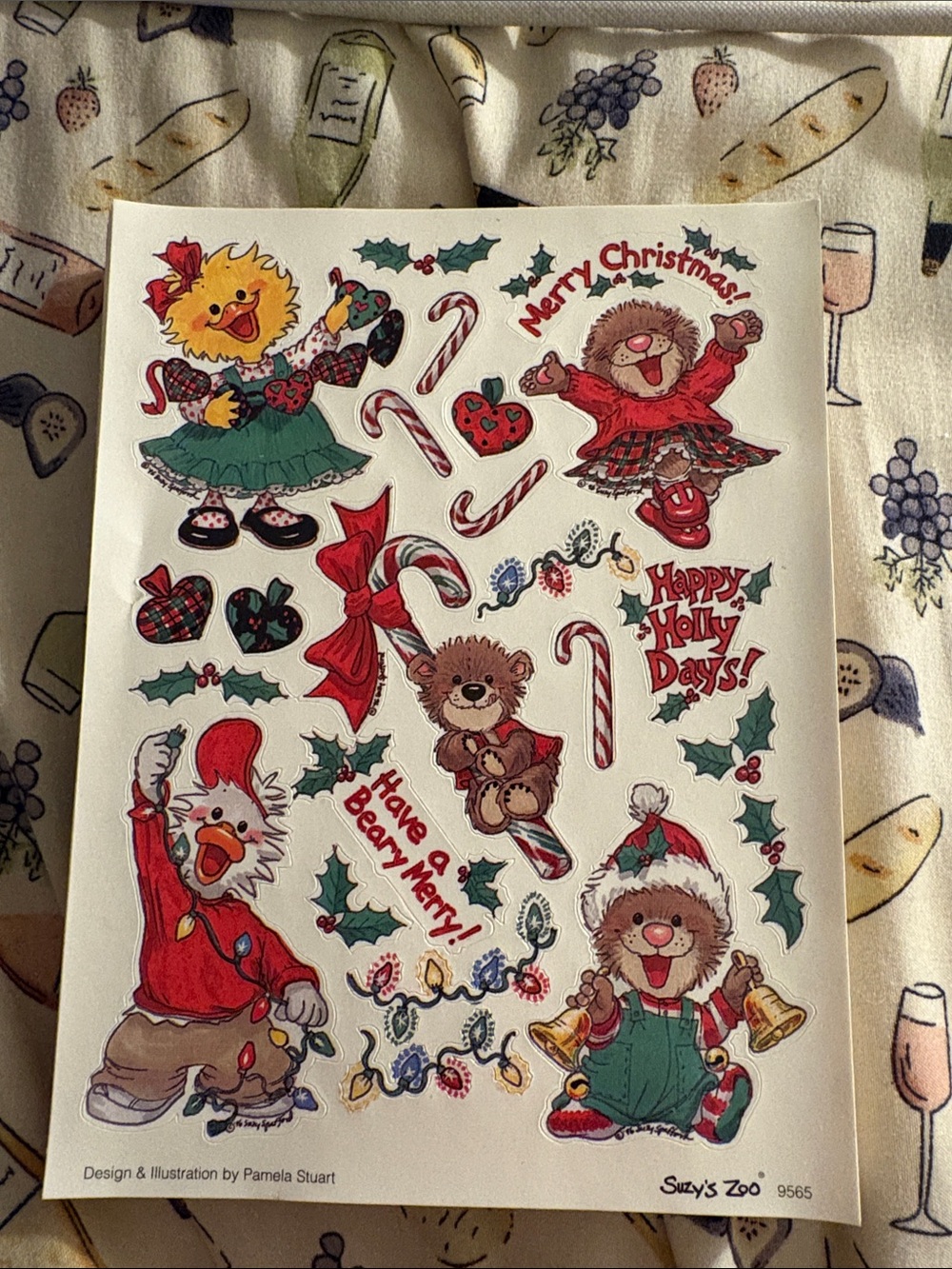 Holiday Sticker Sheet - Red & Green Characters